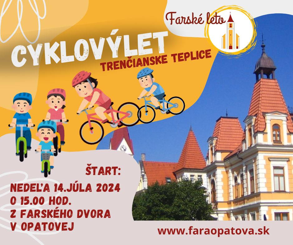 Cyklovýlet trenčianske Teplice